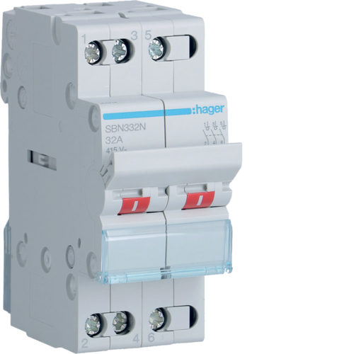 SBN332N 3-pole,  32A Modular Switch